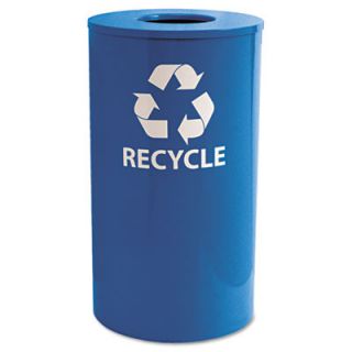 Ex Cell Metal Products Indoor/Outdoor Round Steel Recycling Receptacle EXCRC3