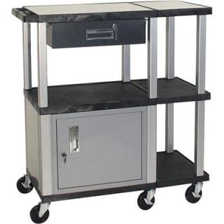 H. Wilson Tuffy 70 Series Extra Wide Presentation Station with Cabinet and Le