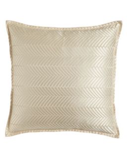 Textural Herringbone Pillow in Vanilla, 22Sq.   Isabella Collection by Kathy