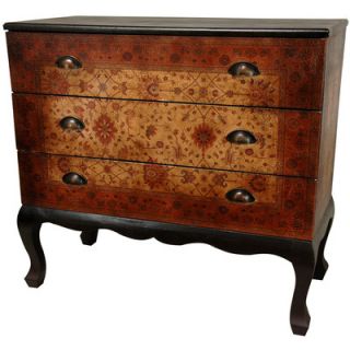 Oriental Furniture Olde Worlde Euro Three Drawer Console Table LT CONSOLE