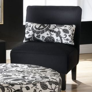 Skyline Furniture Fabric Slipper Chair 5705 Color Pure Black