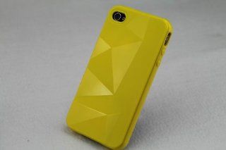 USAMZ909 TPU Soft Case Cover Skin for iphone 4 4G 4S in Yellow Cell Phones & Accessories