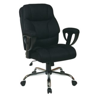 Office Star Mesh Executive Office Chair with Padded Height Adjustable Arms EX