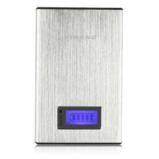 PINENG PN 910 11200mAh External Backup Battery Pack High Capacity Portable Power Bank with Dual USB Ports 6 Extra Connectors LCD Backlight for Android & Apple Devices, Smart Phones, Tablets and other Mobile Devices with DC 5V Input Apple iPad 4,The Ne