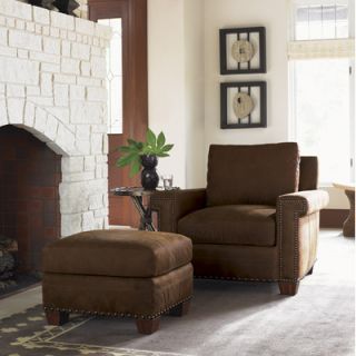 Tommy Bahama Home Road to Canberra Torres Leather Chair and Ottoman 7542 11 02