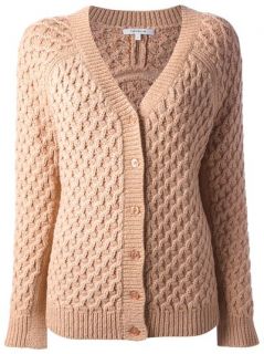 Carven Basket Weave Knit Cardigan