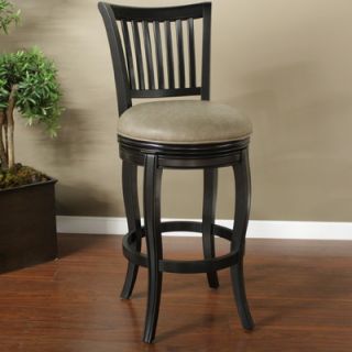 American Heritage Maxwell 26 Swivel Bar Stool  126902BLK MSH