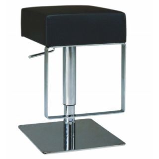 Chintaly 21 Adjustable Swivel Bar Stool 0811 AS BLK Color Black