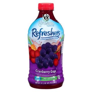 V8 V Fusion Refreshers Cranberry Grape Vegetable & Fruit Juice 46 oz