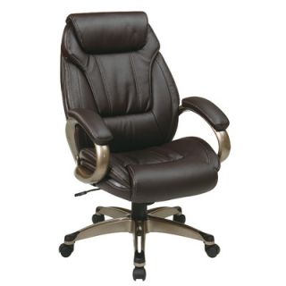 Office Star Work Smart Eco Leather Executive Chair ECH3062 Color Espresso / 