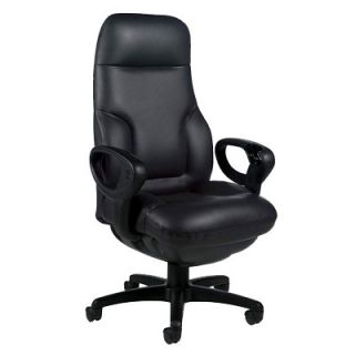 Global Total Office Concorde High Back Leather Executive Chair 2400 18D534 BK