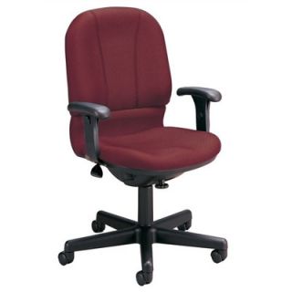 OFM Posture Mid Back Confrence Chair with Arms 640 Finish Wine