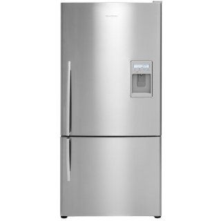 Fisher Paykel 17.6 Cu. Ft. Stainless Steel Bottom Freezer Refrigerator   E522BLXU2 Appliances
