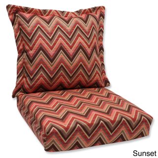 Pillow Perfect Deep Seating Cushion And Back Pillow With Fischer Sunbrella Fabric