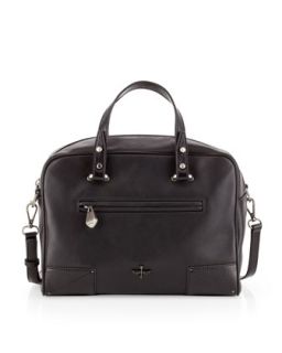 Marcelle Leather Satchel Bag, Black   Pour la Victoire