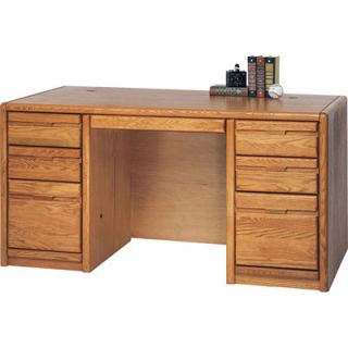 Martin Home Furnishings 60 Contemporary 7 Drawer Executive Desk 00670