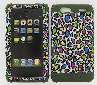 BUMPER CASE FOR MOTOROLA DROID RAZR MAXX XT913 ARMY GREEN SOFT SKIN W/ CIRCLES ON PINK HARD CASE Cell Phones & Accessories