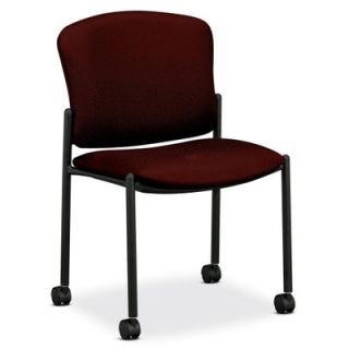 HON Mobile Stacking Guest Chair 4077NT Seat Finish Wine