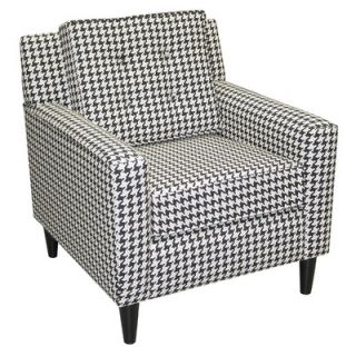 Skyline Furniture Cube Fabric Arm Chair 5505BERNEBLK