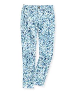 Floral Jean Leggings, Blue, Girls 7 14   Joes Jeans