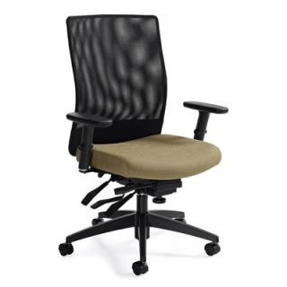 Global Total Office Medium Back Mesh Task Chair with Multi Tilter 2221 3 Colo