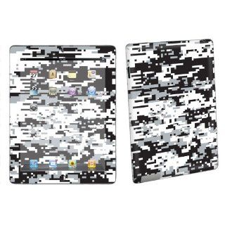 Apple iPad 2   iPad 2nd Generation Tablet Decal Vinyl Skin By SkinGuardz Black White Camo Computers & Accessories