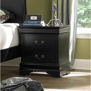 Woodbridge Home Designs Marianne 2 Drawer Nightstand 539BK 4  539W 4 Finish 