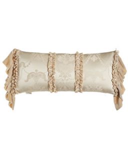 Pillow with Long Velvet Ruffles at Sides, 12 x 26   Dian Austin Couture Home