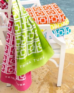 Palm Springs Block Beach Towel   Trina Turk