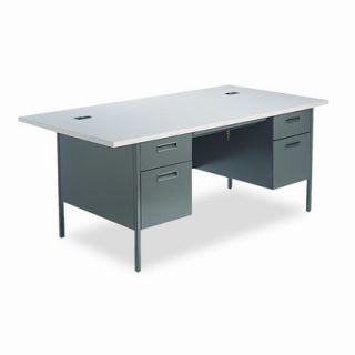 HON Metro Classic Series Computer Desk with Double Pedestal HONP32X Finish G