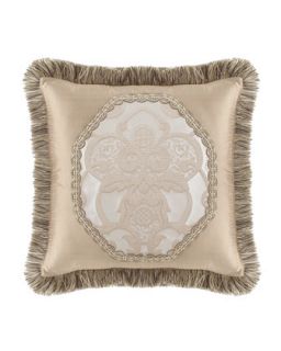 Pieced Pillow with Brush Fringe, 20Sq.   Dian Austin Couture Home