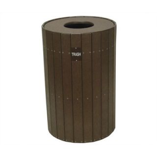 Eagle One 22 Gallon Trash Receptacle T195 Finish Brown