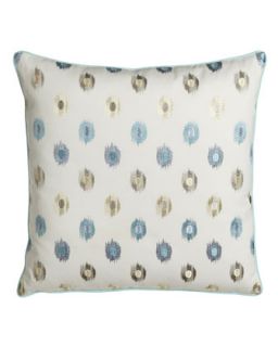 Embroidered Dot Pillow, 20Sq.   Jane Wilner Designs