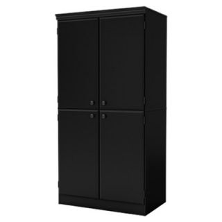 South Shore Morgan 31.25 Storage Cabinet 7246971 / 7270971 Finish Pure Black
