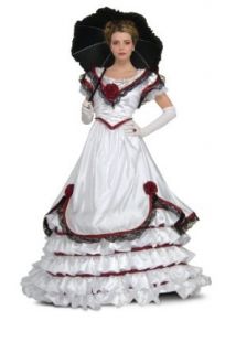 Rubie's Costume Grand Heritage Collection Deluxe Southern Belle Costume, White, Medium Adult Sized Costumes Clothing