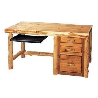 Fireside Lodge Traditional Cedar Log File Standard Desk Office Suite 1710 / 170