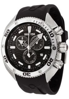 Sector R3271670025  Watches,Mens Ocean Master Chronograph Black Rubber, Chronograph Sector Quartz Watches