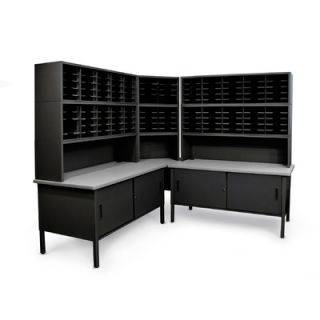 Marvel Office Furniture 120 Adjustable Slot Corner Literature Organizer with 