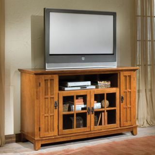 Home Styles Arts and Crafts 60 TV Stand 5180 10/5181 10 Finish Cottage Oak