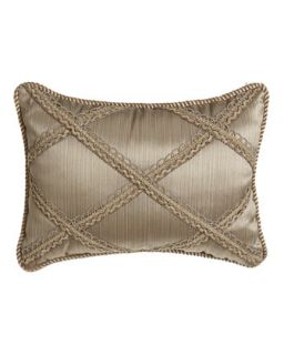 Beige Lattice Pillow, 13 x 18   Austin Horn Classics