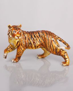 Grand Tiger Figurine   Jay Strongwater