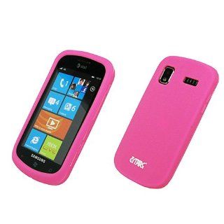 Pink Soft Silicone Gel Skin Case Cover for Samsung Focus SGH I917 Cell Phones & Accessories