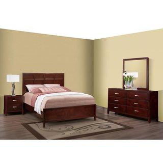 Ac Pacific Soho King 4 piece Bedroom Set Brown Size King