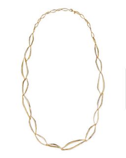 Pave Crystal Organic Link Necklace, 42   Alexis Bittar