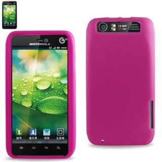 Reiko Silicone Case for Motorola Droid Raz MT917   Retail Packaging   Hot Pink Cell Phones & Accessories