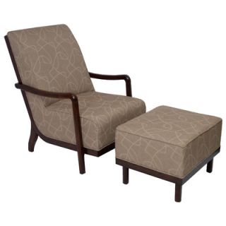 Carolina Accents Manhattan Fabric Lounge Chair and Ottoman CA10005