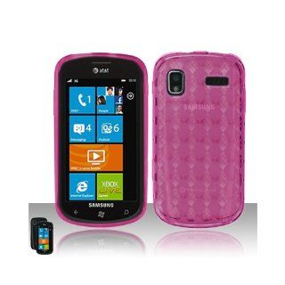 Pink Flex Cover Case for Samsung Focus SGH I917 Cell Phones & Accessories