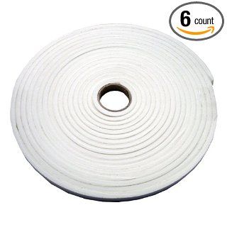 The Felt Store F INVPS892 R 1/4X25X1 Polyethylene Cross Linked Foam Tape Roll, 25' Length x 1" Width, 1/4" Thick (Pack of 6) Industrial Filament Tape