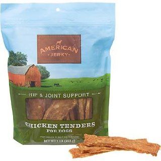 American Jerky Hip & Joint Support Chicken Tenders Dog Treats, 1 lb.  Pet Snack Treats 