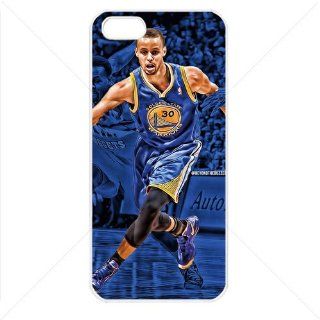 NBA Golden State Warriors Stephen Curry Apple iPhone 5 TPU Soft Black or White case (White) Cell Phones & Accessories